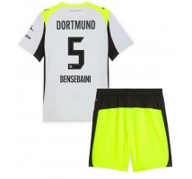 Borussia Dortmund Ramy Bensebaini #5 Koszulka Wyjazdowa dzieci 2025-26 Krótki Rękaw (+ krótkie spodenki)